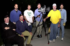 Fun Plex Crew Shot: Seated: Producer Dennis Mailliard, Director Bill Chvala. Standing L-R: Carl Milone, Kevin"Hawk" Nicol, Director of Photography Ron Chvala, Steve Douglas, Randy "Gator" Nogg.