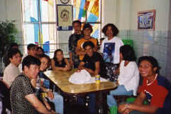 Migrant workers meet at Hope Workers Center.  